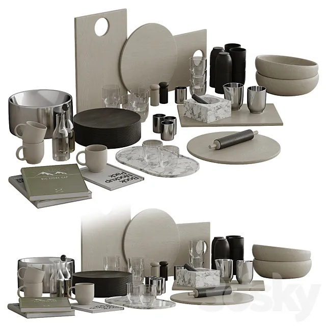Kitchen decor 001 3D Model