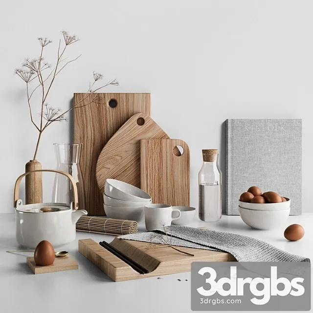 Kitchen Decor 01 3D Model Free