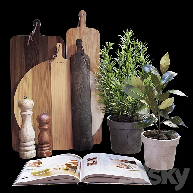 Kitchen decor 01 3DModel