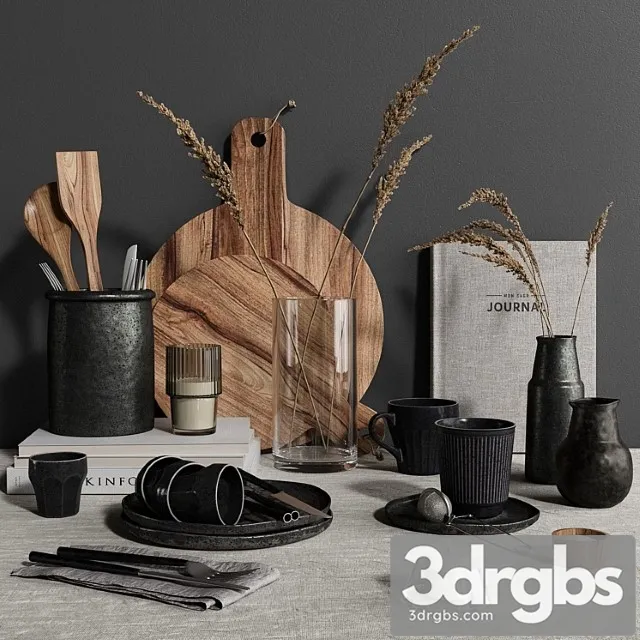 Kitchen Decor 03 3D Model Free