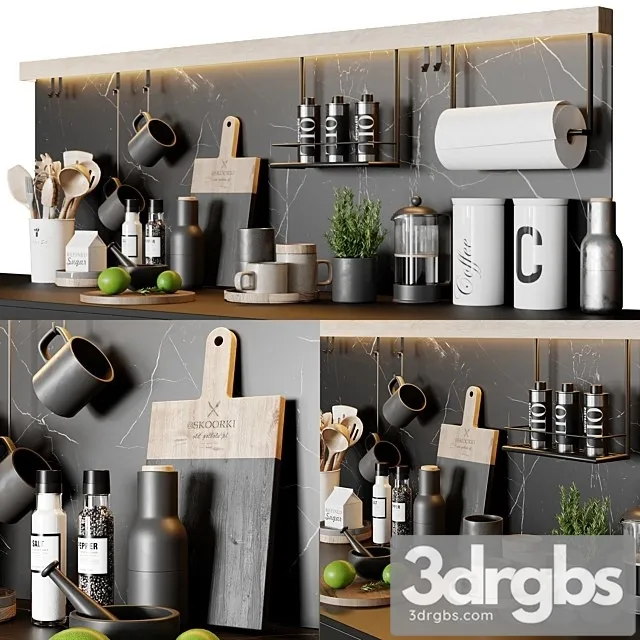 Kitchen Decor 1 3D Model Free