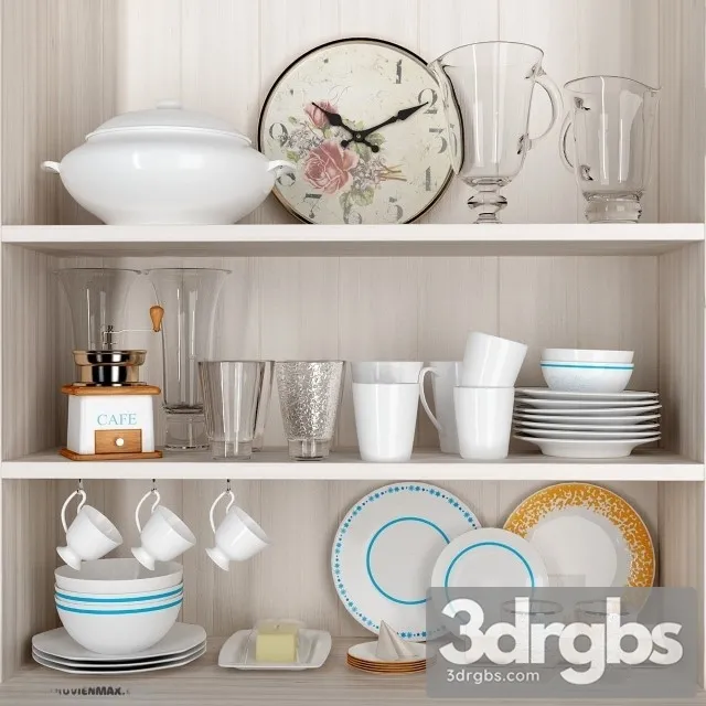 Kitchen Decor 132 3D Model Free