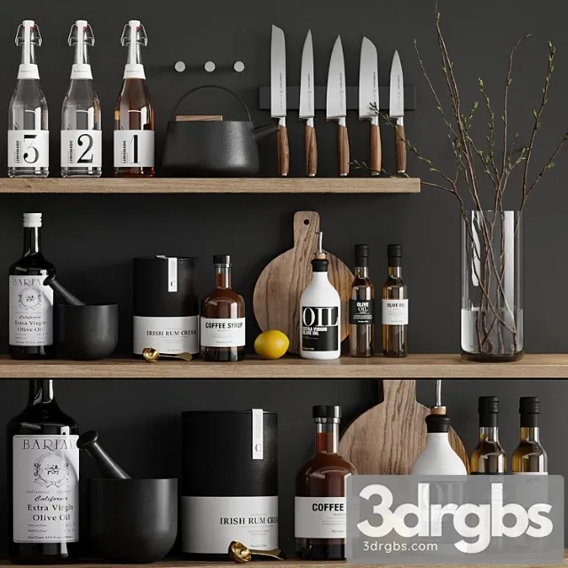 Kitchen Decor 19 3D Model Free