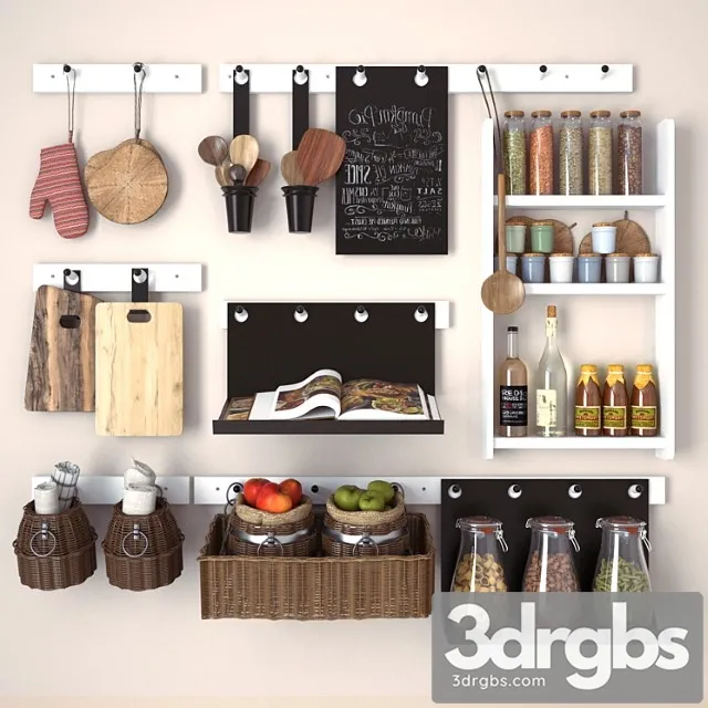 Kitchen Decor 2 3D Model Free