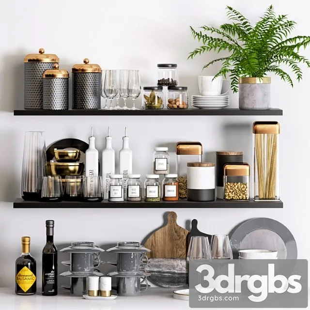 Kitchen Decor 32 3D Model Free