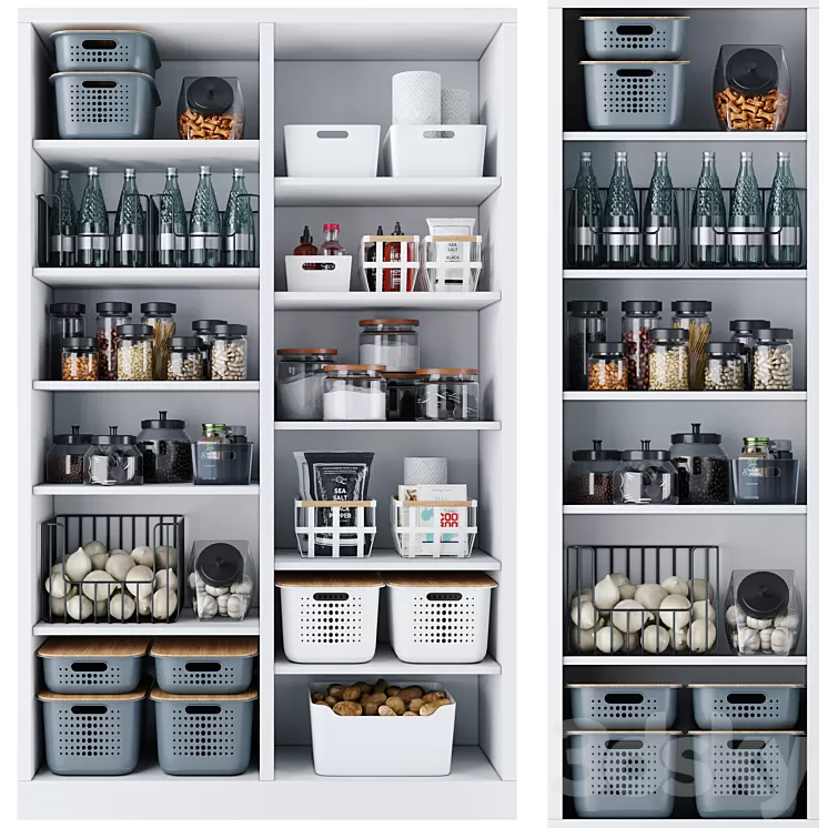 Kitchen Decor 3D Model Free