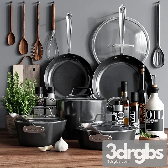 Kitchen decor 4 3D Model Free