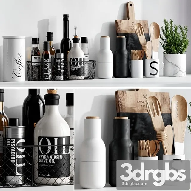 Kitchen decor 5 3D Model Free