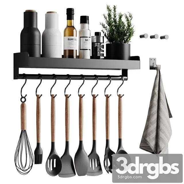 Kitchen decor 8 3D Model Free