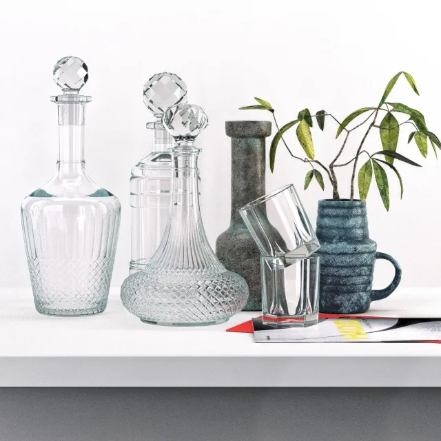 kitchen - Decor set 01 3D Model