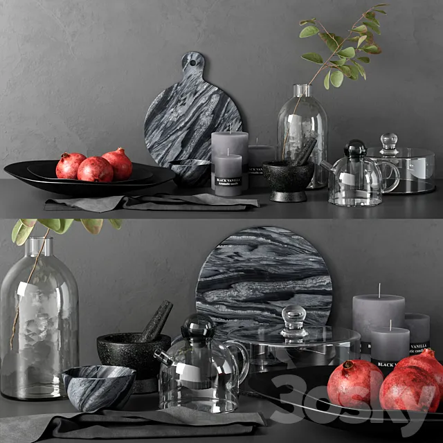 kitchen decor set 06 3DModel