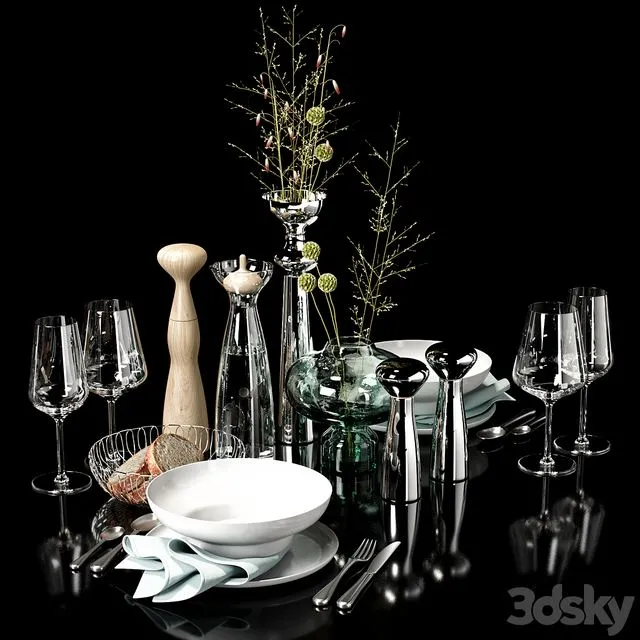 kitchen decor set 08 3D Model