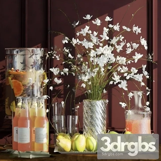 Kitchen Decor Set 2 3D Model Free