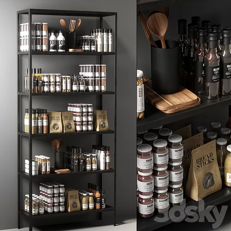 kitchen decor set 3D Model