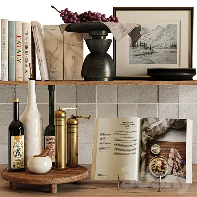 kitchen decor set 3D Model