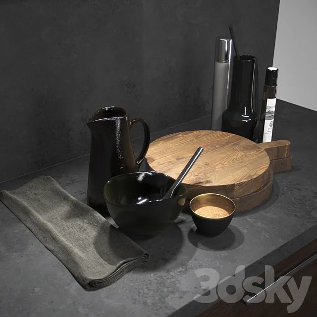 Kitchen Decor Set 3DModel