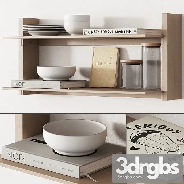 Kitchen Decor Set Accessories 05 3D Model Free