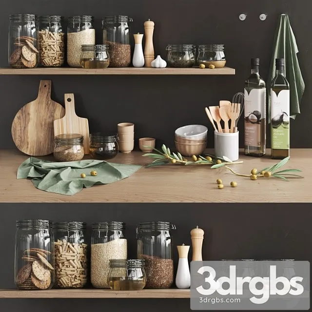 Kitchen decor_123 3D Model Free