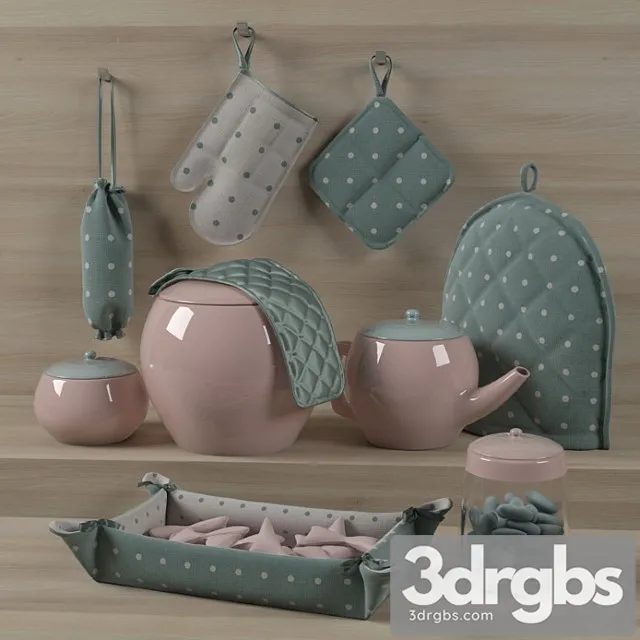 Kitchen Decoration Set 2 3D Model Free