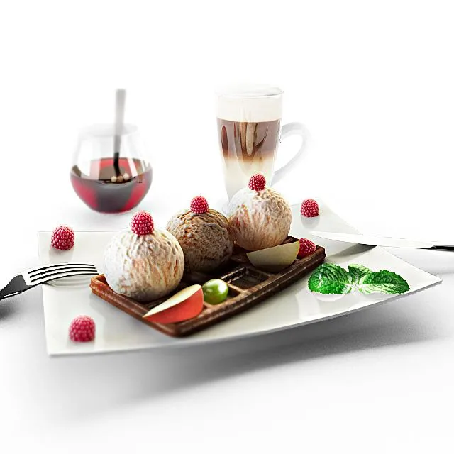 Kitchen decoration sweets 3D Model