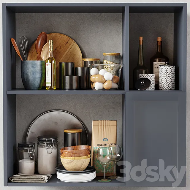 Kitchen Decorative set 026 3DModel