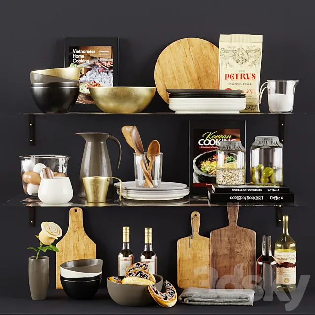 Kitchen Decorative set 030 3DModel