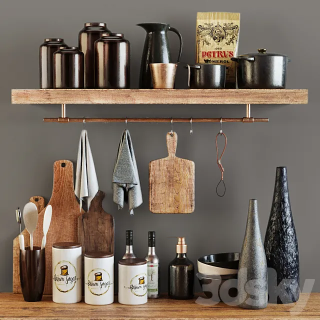 Kitchen Decorative set 031 3DModel