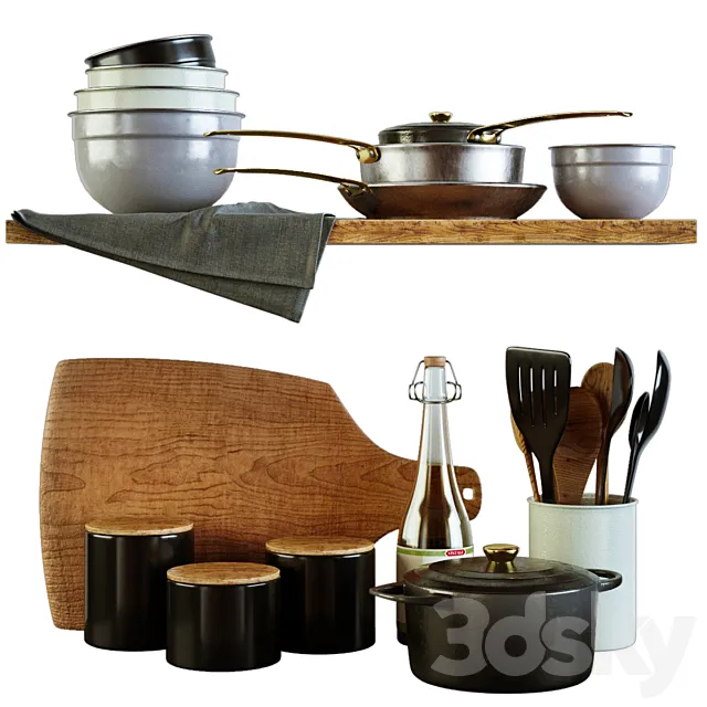 Kitchen Decorative set 036 3DModel