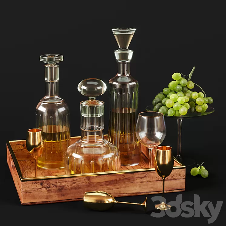 Kitchen Decorative set 042 3D Model