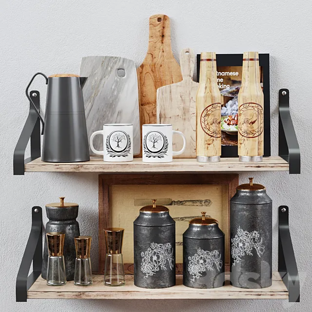 Kitchen Decorative set 053 3DModel