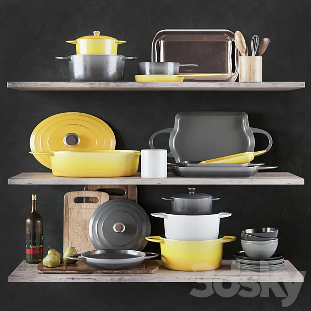Kitchen Decorative set 08 3DModel
