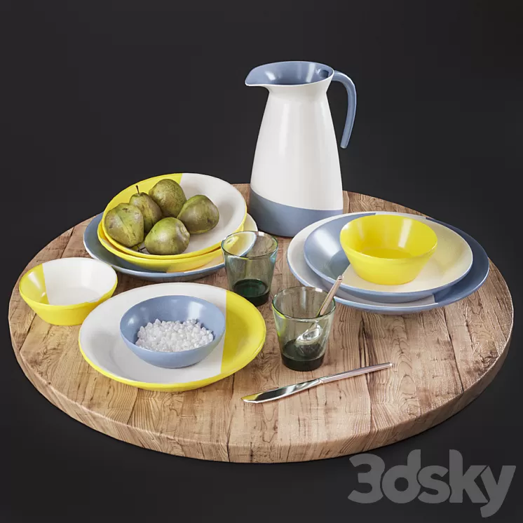 Kitchen Decorative set 09 3D Model