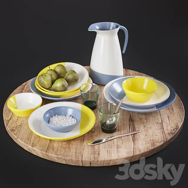 Kitchen Decorative set 09 3DModel