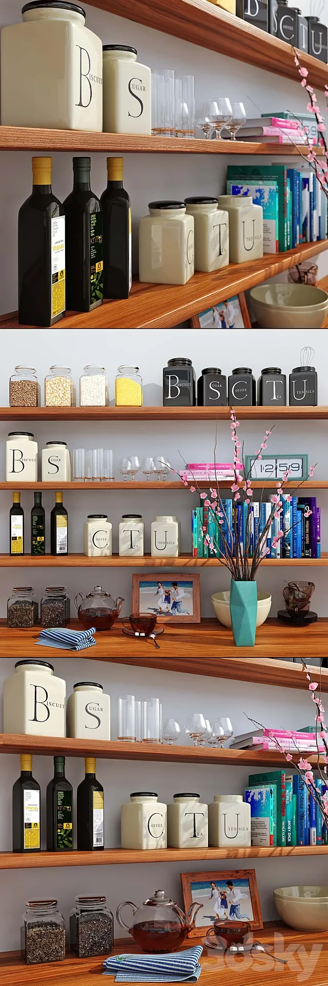 kitchen decorative set 3DModel