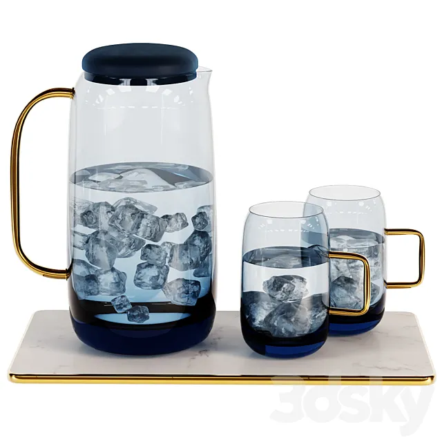 Kitchen decorative set 3D Model