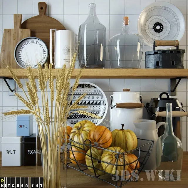 kitchen - Decorative set - little things for the kitchen 3D Model