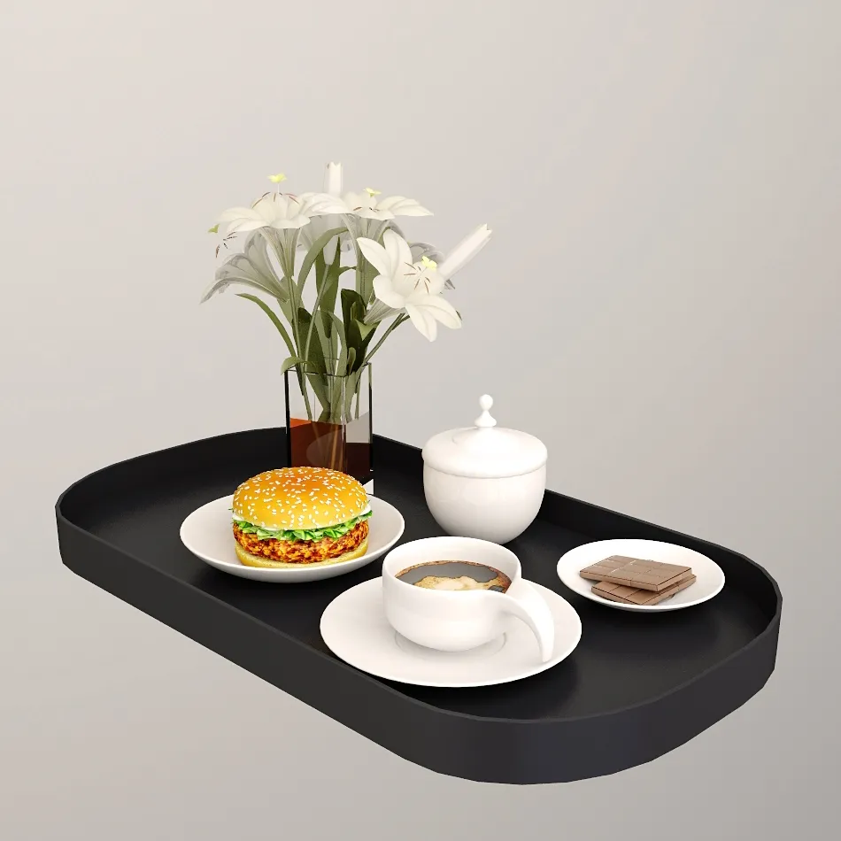 kitchen - Dinner time 3D Model