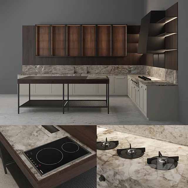 Kitchen Effeti Imponta 3D Model