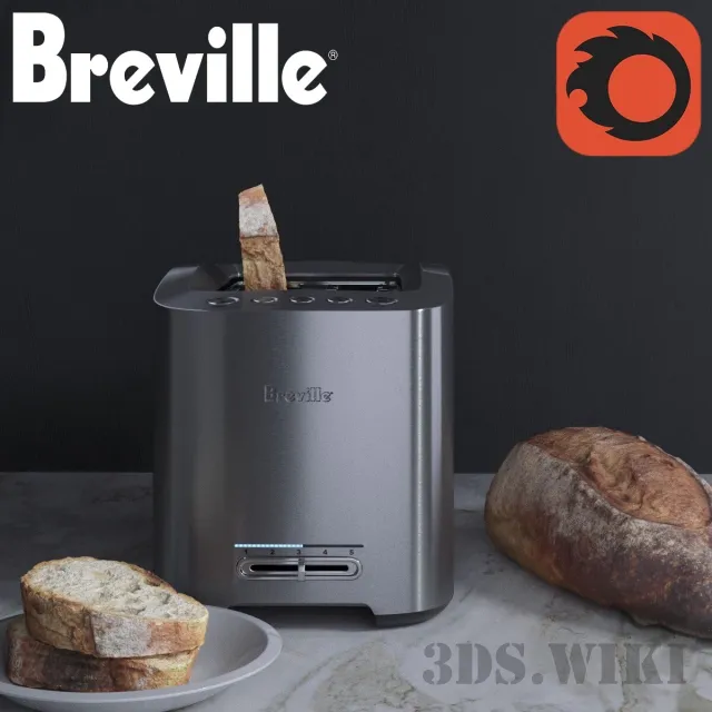kitchen - Electric Toaster Breville 3D Model