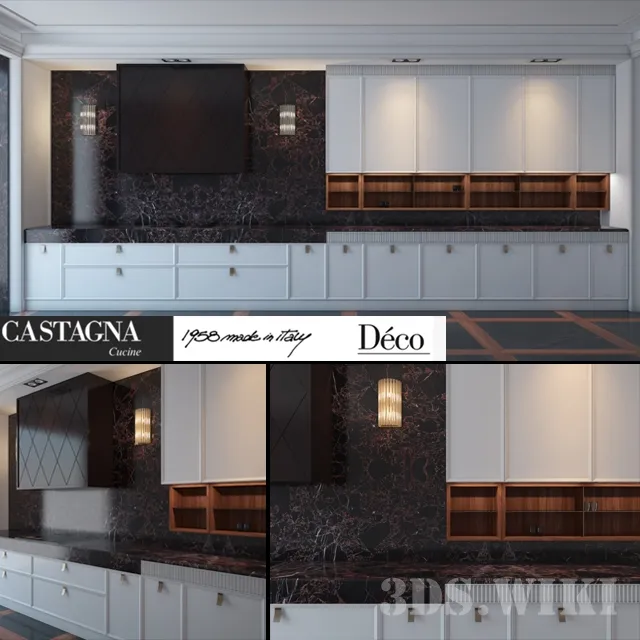 kitchen - Elite designer kitchen Castagna Cucine Deco 3D Model