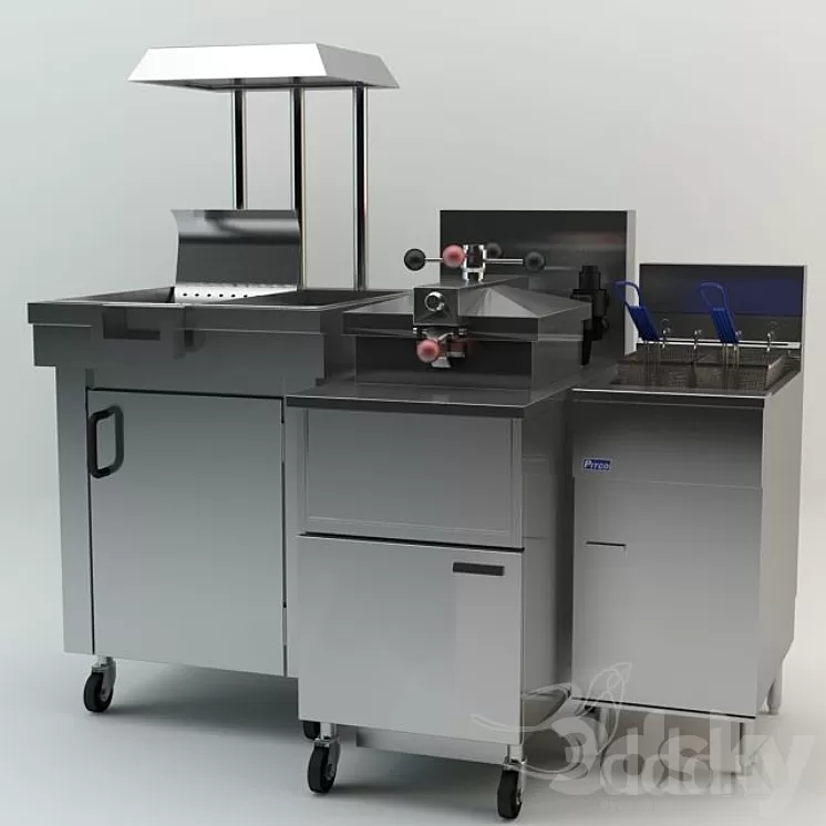 Kitchen Equipment 3D Model