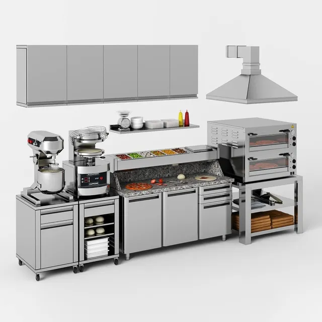 kitchen - Equipment for pizzeria 3D Model