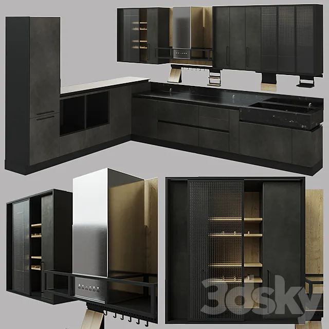 kitchen FABRICA. factory AtlasLux 3DModel