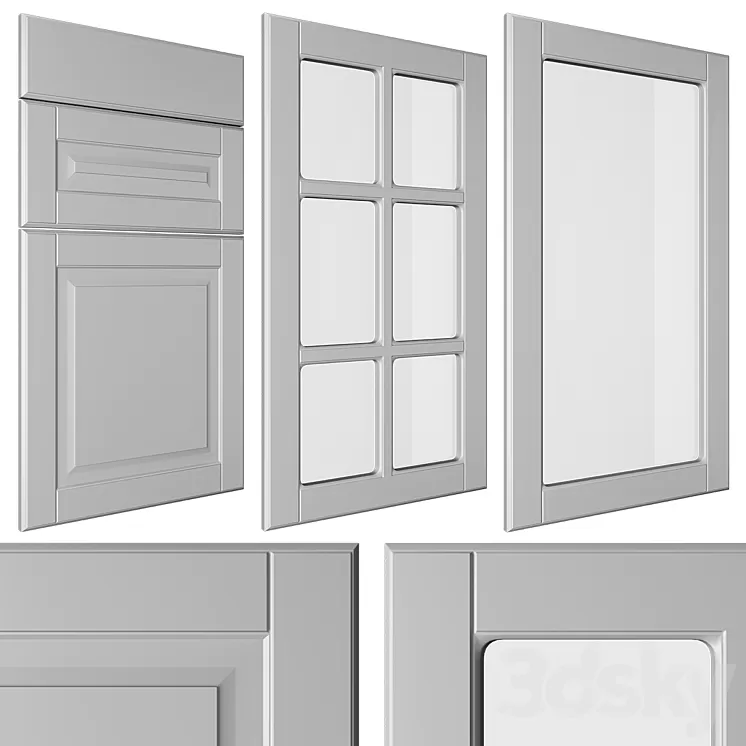 Kitchen facades IKEA Budbin 3D Model