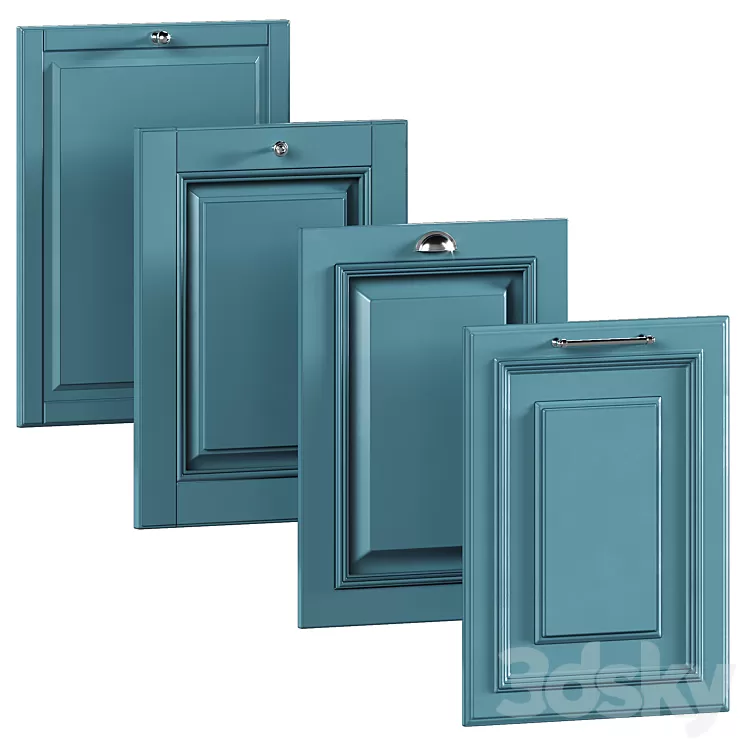 Kitchen facades in a classic style 3D Model Free