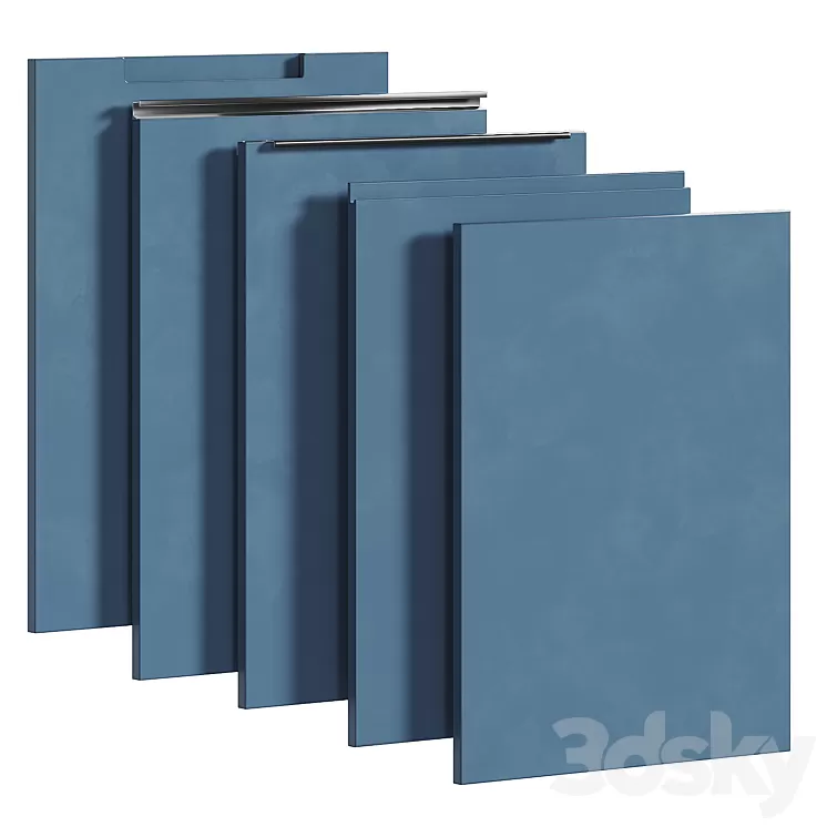 Kitchen facades in a modern style 3D Model Free