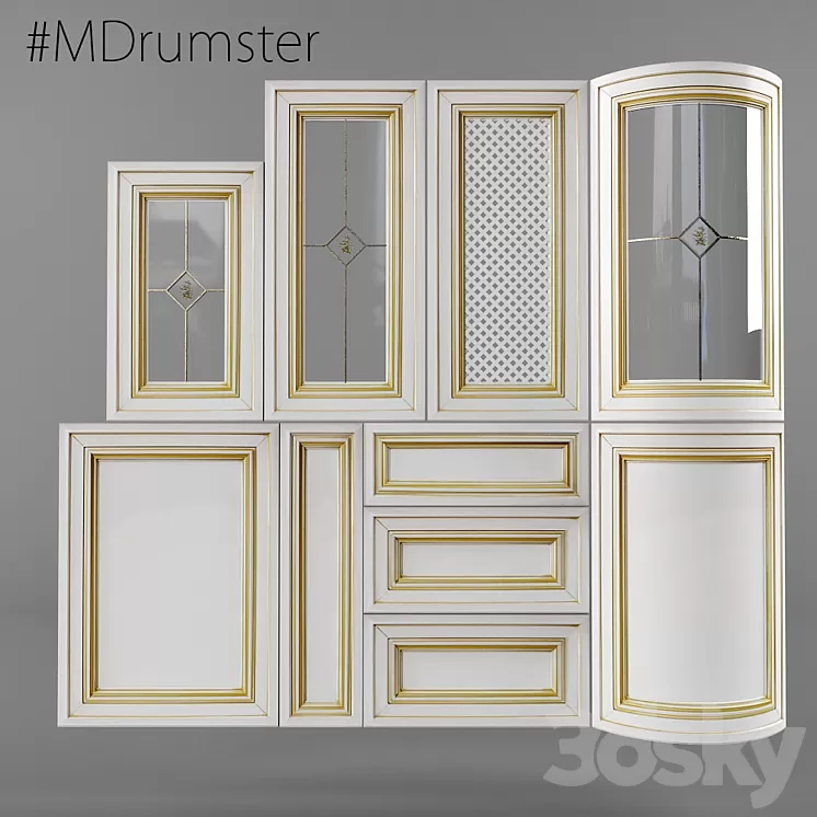 Kitchen facades Rialto 3D Model