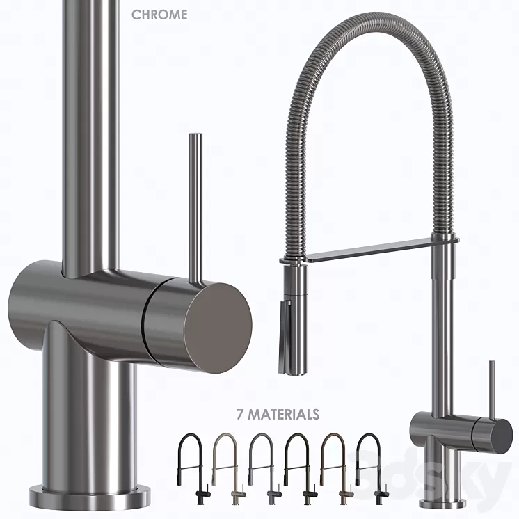 Kitchen Faucet 01 3D Model Free