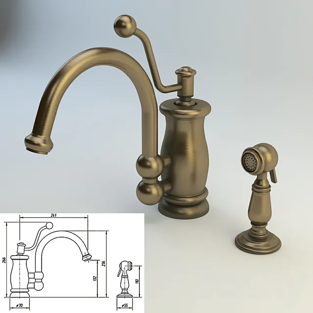 Kitchen faucet Migliore Vivaldi ML.VIV-9920 3D Model