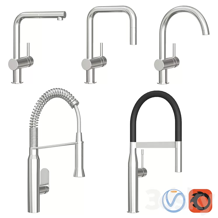 Kitchen faucets GROHE 3D Model